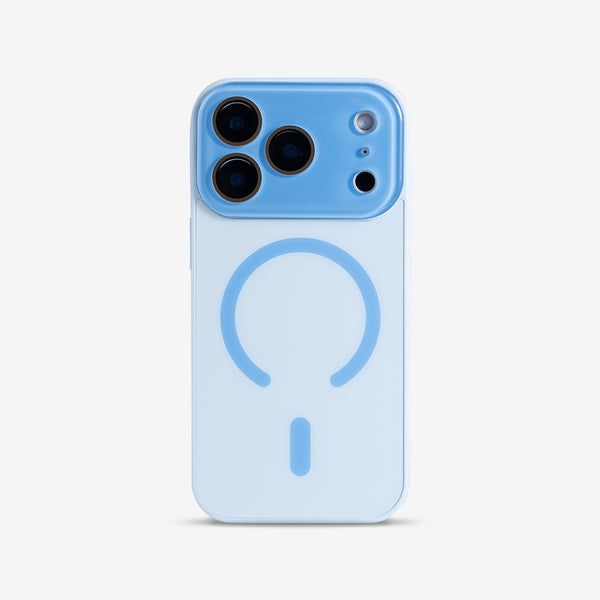 Sky Blue | iPhone Frosted Mirror Case